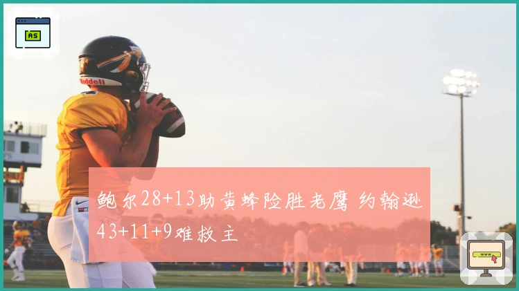 鲍尔28+13助黄蜂险胜老鹰 约翰逊43+11+9难救主